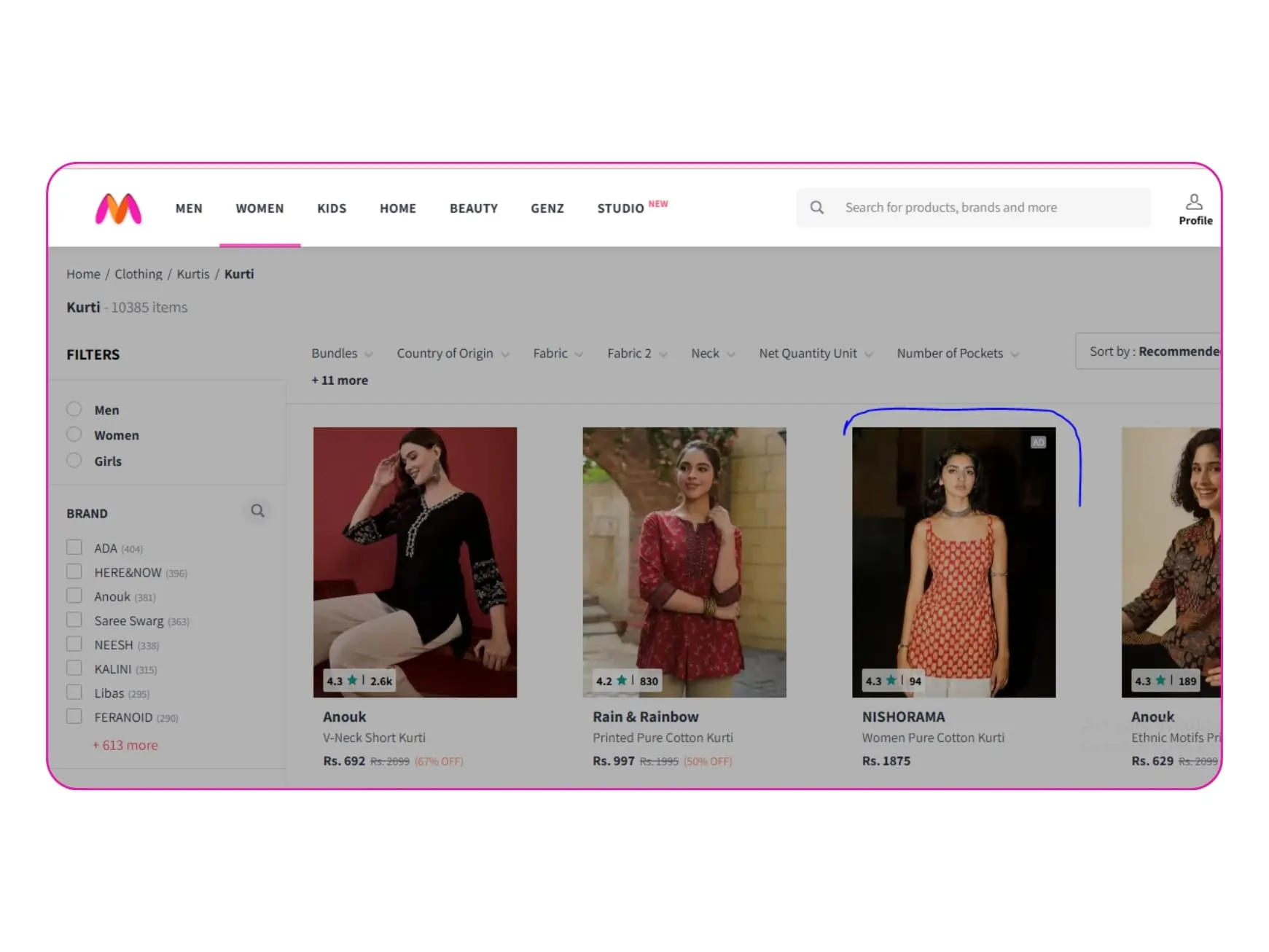Myntra Advertising & Promotions Services